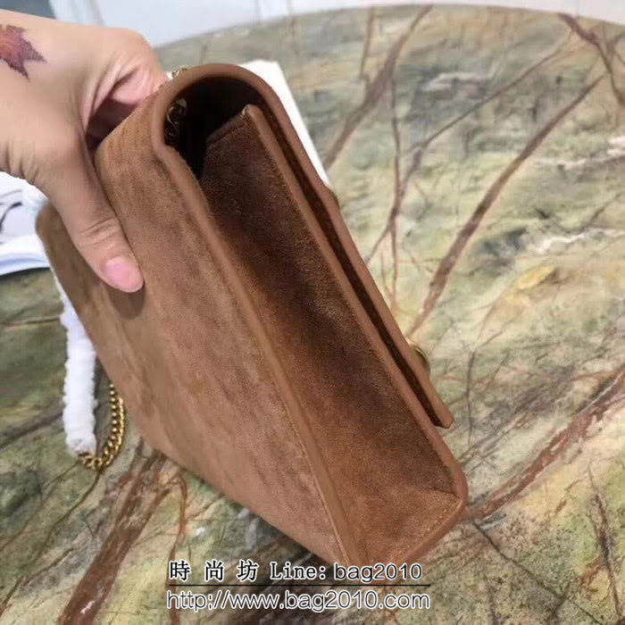 YSL聖羅蘭 2018秋冬新款 專櫃同步 變色鹿絨皮鏈條斜挎包 26829 YAS1452